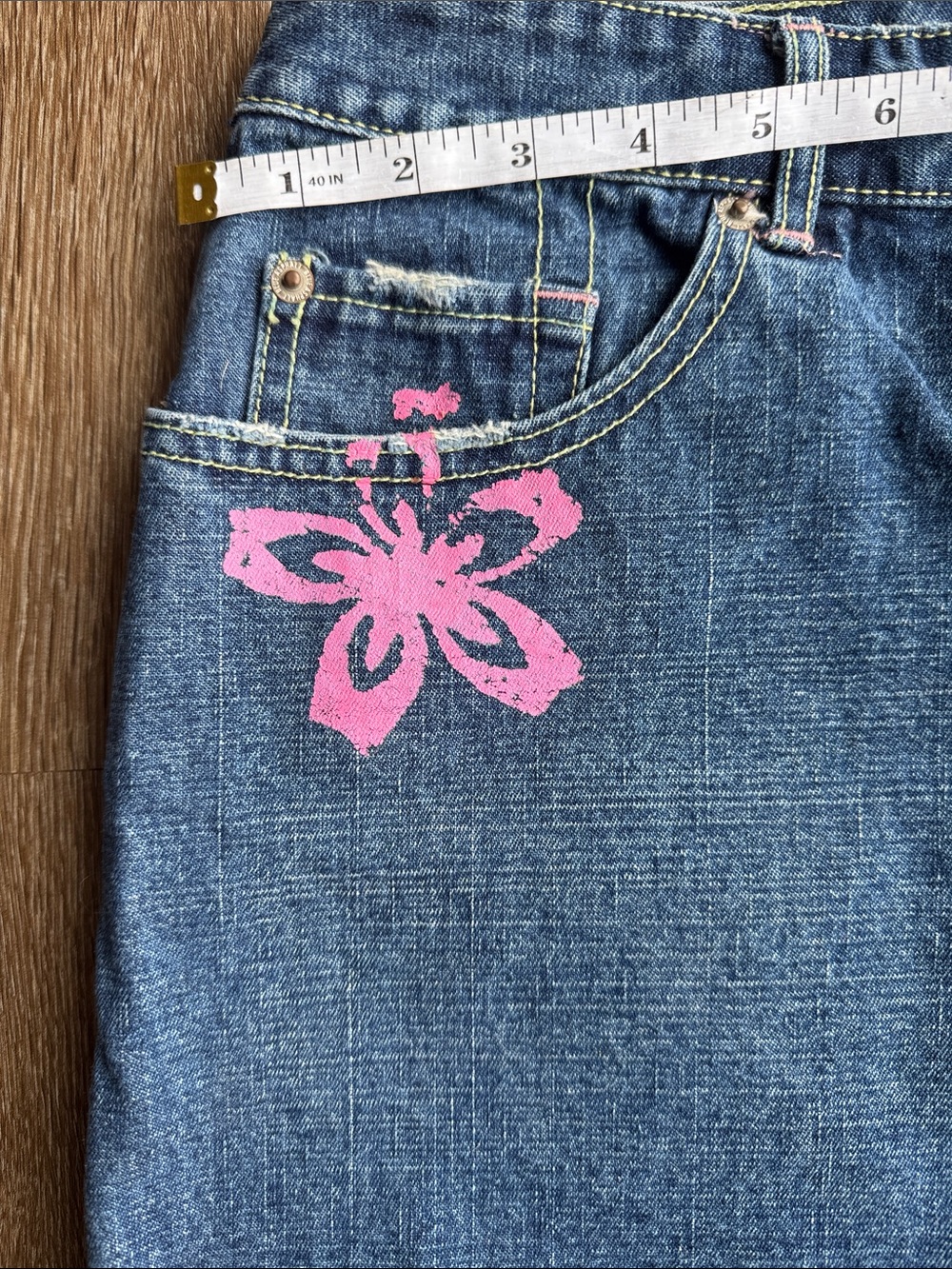 Blue Asphalt Y2K Butterfly Mini Skirt - Picture 5 of 7